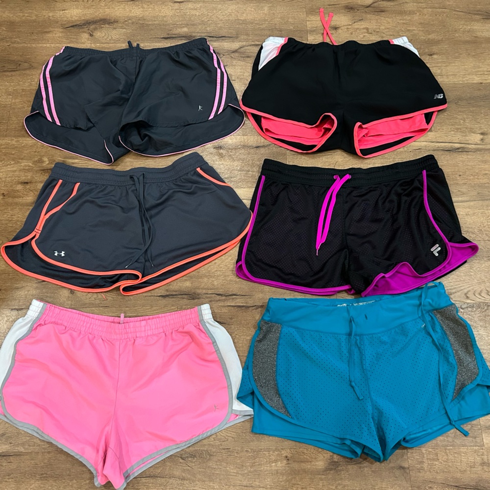 Women’s Athletic Shorts XL $13 for all - Nike, Fila, New Balance, Avia, Danskin